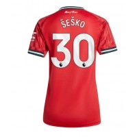 Manchester United Benjamin Sesko #30 Domáci Ženy futbalový dres 2025-26 Krátky Rukáv